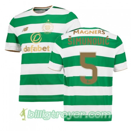 Billige Fotballdrakter Celtic FC JOZO SIMUNOVIC Hjemmedraktsett 2017/18 Kortermet