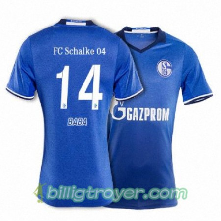 Billige Fotballdrakter FC Schalke 04 BABA 14 Hjemmedraktsett 2017/18 Kortermet