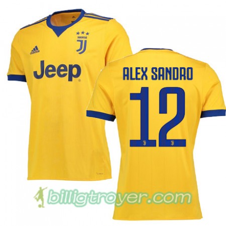 Billige Fotballdrakter Juventus ALEX SANDRO 12 Bortedraktsett 2017/18 Kortermet