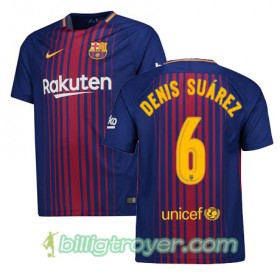 Billige Fotballdrakter FC Barcelona Denis Suarez 6 Hjemmedraktsett 2017/18 Kortermet