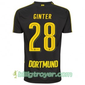 Billige Fotballdrakter Borussia Dortmund GINTER 28 Bortedraktsett 2017/18 Kortermet