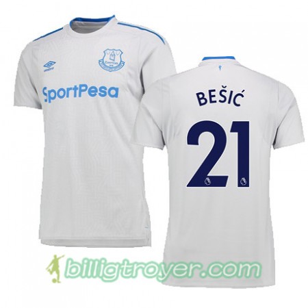Billige Fotballdrakter Everton BESIC Bortedraktsett 2017/18 Kortermet