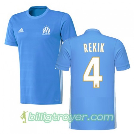 Billige Fotballdrakter Olympique de Marseille KARIM REKIK 4 Bortedraktsett 2017/18 Kortermet
