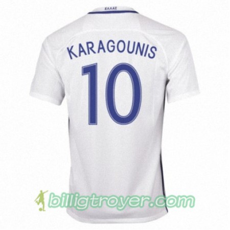 Billige Fotballdrakter Hellas GIORGOS KARAGOUNIS Hjemmedraktsett 2016/17 Kortermet