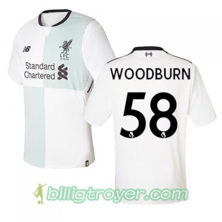 Billige Fotballdrakter Liverpool Woodburn 58 Bortedraktsett 2017/18 Kortermet