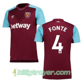 Billige Fotballdrakter West Ham United FONTE Hjemmedraktsett 2017/18 Kortermet