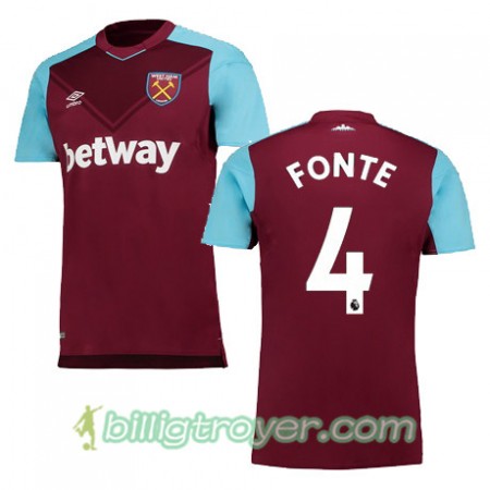 Billige Fotballdrakter West Ham United FONTE Hjemmedraktsett 2017/18 Kortermet