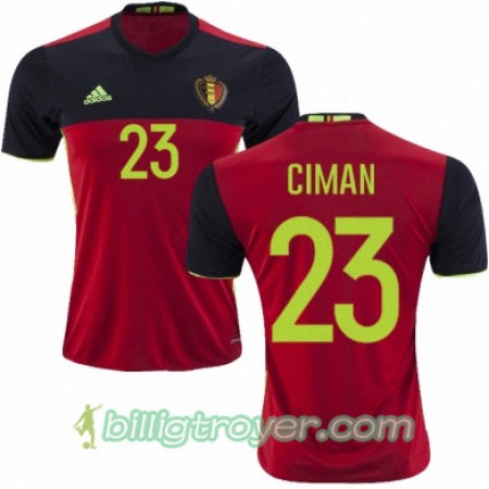 Billige Fotballdrakter Belgia LAURENT CIMAN Hjemmedraktsett Euro 2016