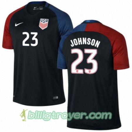 Billige Fotballdrakter USA FABIAN JOHNSON Bortedraktsett 2016/17 Kortermet