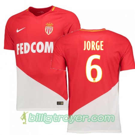 Billige Fotballdrakter AS Monaco JORGE 6 Hjemmedraktsett 2017/18 Kortermet