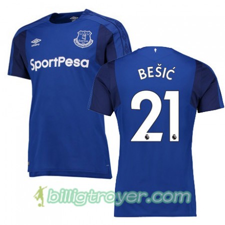 Billige Fotballdrakter Everton BESIC Hjemmedraktsett 2017/18 Kortermet