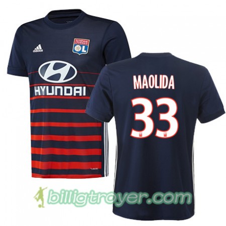 Billige Fotballdrakter Olympique Lyonnais MYZIANE MAOLIDA 33 Bortedraktsett 2017/18 Kortermet