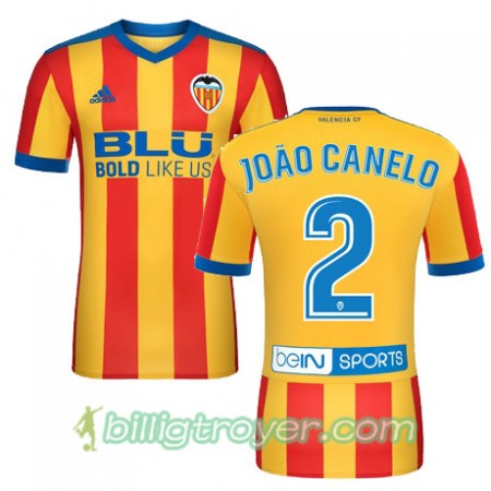 Billige Fotballdrakter Valencia CF JOAO CANCELO Bortedraktsett 2017/18 Kortermet