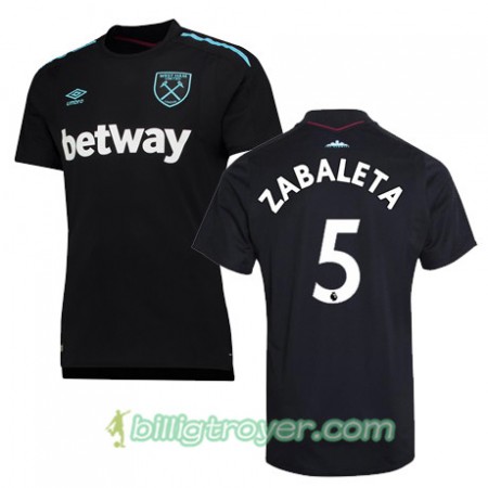 Billige Fotballdrakter West Ham United ZABALETA Bortedraktsett 2017/18 Kortermet