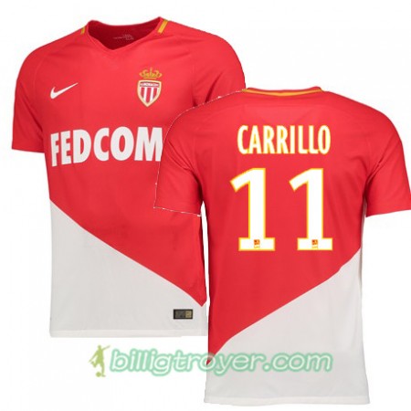 Billige Fotballdrakter AS Monaco GUIDO CARRILLO 11 Hjemmedraktsett 2017/18 Kortermet