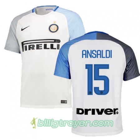 Billige Fotballdrakter Inter ANSALDI 15 Bortedraktsett 2017/18 Kortermet