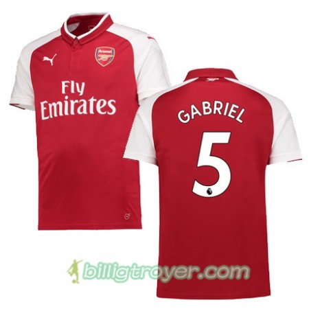 Billige Fotballdrakter Arsenal GABRIEL 5 Hjemmedraktsett 2017/18 Kortermet