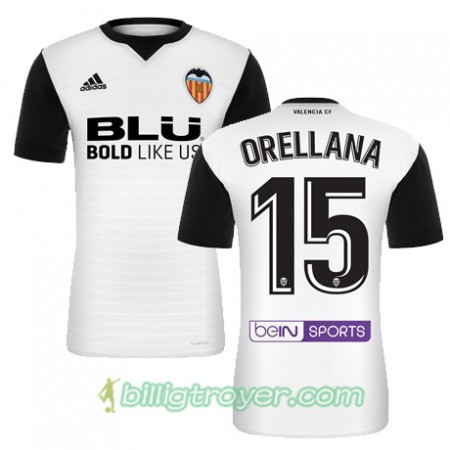 Billige Fotballdrakter Valencia CF ORELLANA Hjemmedraktsett 2017/18 Kortermet