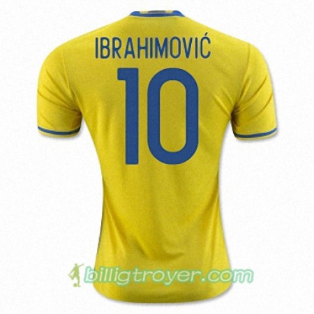 Billige Fotballdrakter Sverige ZLATAN IBRAHIMOVIC Hjemmedraktsett Euro 2016