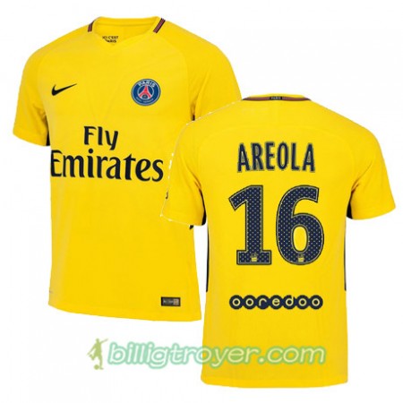 Billige Fotballdrakter Paris SG ALPHONSE AREOLA 16 Bortedraktsett 2017/18 Kortermet