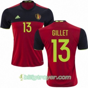 Billige Fotballdrakter Belgia JEAN FRANCOIS GILLET Hjemmedraktsett Euro 2016