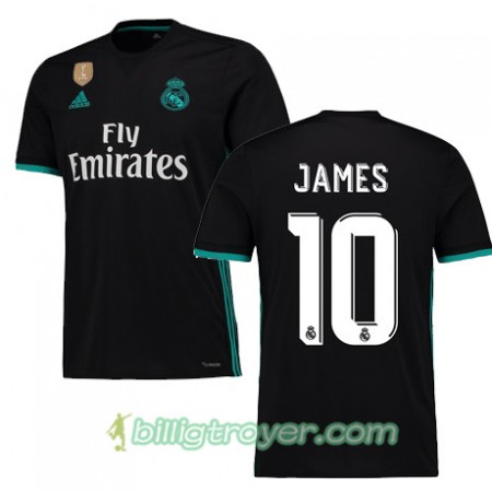 Billige Fotballdrakter Real Madrid JAMES 10 Bortedraktsett 2017/18 Kortermet