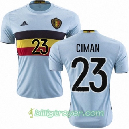 Billige Fotballdrakter Belgia LAURENT CIMAN Bortedraktsett Euro 2016