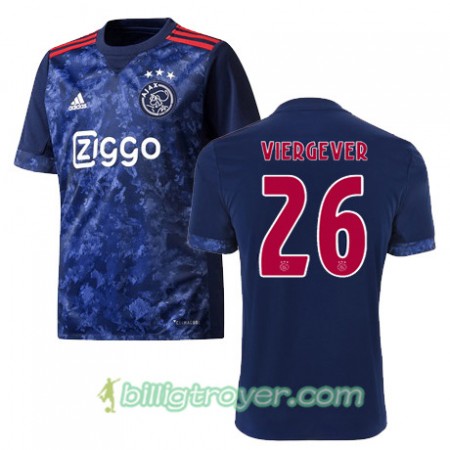 Billige Fotballdrakter AFC Ajax NICK VIERGEVER 26 Bortedraktsett 2017/18 Kortermet