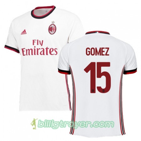 Billige Fotballdrakter AC Milan GOMEZ 15 Bortedraktsett 2017/18 Kortermet