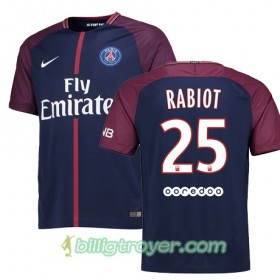 Billige Fotballdrakter Paris SG ADRIEN RABIOT 25 Hjemmedraktsett 2017/18 Kortermet