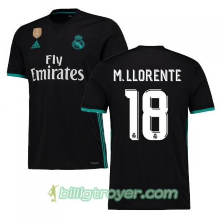 Billige Fotballdrakter Real Madrid MARCOS LLORENTE 18 Bortedraktsett 2017/18 Kortermet