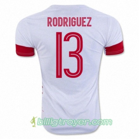 Billige Fotballdrakter Sveits RICARDO RODRIGUEZ Bortedraktsett Euro 2016