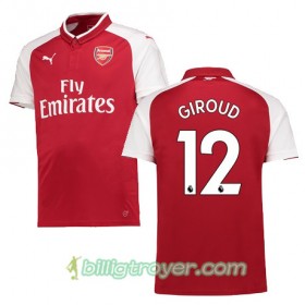 Billige Fotballdrakter Arsenal GIROUD 12 Hjemmedraktsett 2017/18 Kortermet