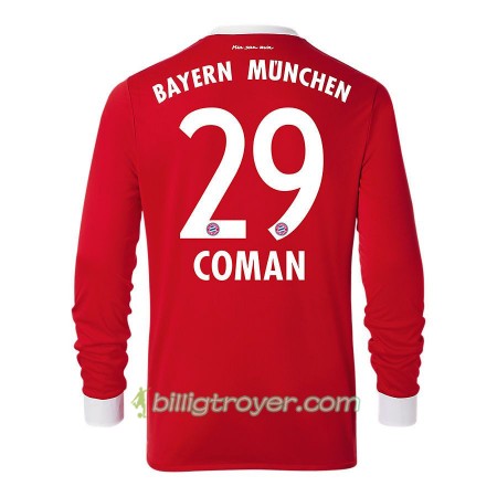 Billige Fotballdrakter FC Bayern München Kingsley Coman 29 Hjemmedraktsett 2017/18 Langermet