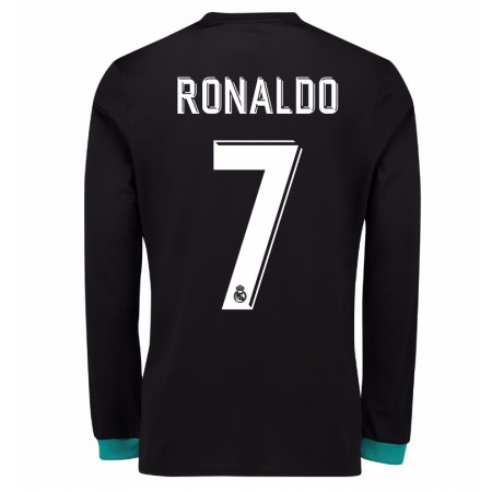 Billige Fotballdrakter Real Madrid Cristiano Ronaldo 7 Bortedraktsett 2017/18 Langermet