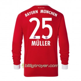 Billige Fotballdrakter FC Bayern München Thomas Muller 25 Hjemmedraktsett 2017/18 Langermet
