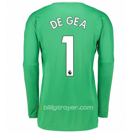 Billige Fotballdrakter Manchester United Keeper David de Gea 1 Bortedraktsett 2017/18 Langermet