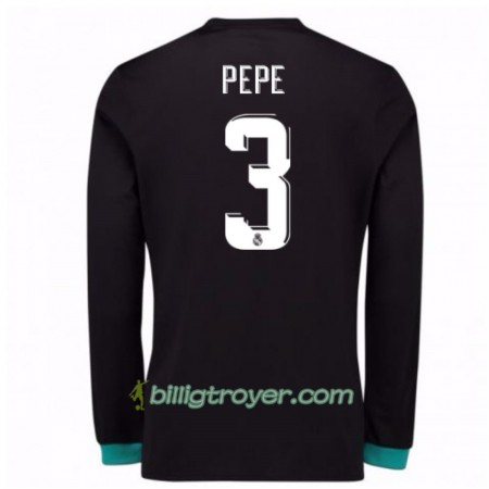 Billige Fotballdrakter Real Madrid Pepe 3 Bortedraktsett 2017/18 Langermet