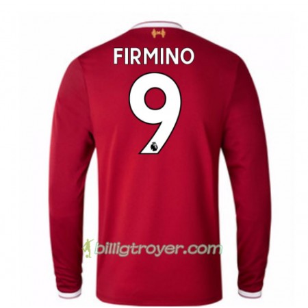 Billige Fotballdrakter Liverpool Roberto Firmino 9 Hjemmedraktsett 2017/18 Langermet