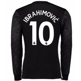 Billige Fotballdrakter Manchester United Ibrahimovic 10 Bortedraktsett 2017/18 Langermet