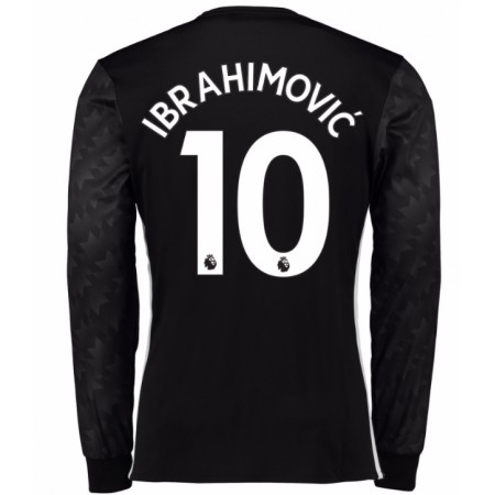 Billige Fotballdrakter Manchester United Ibrahimovic 10 Bortedraktsett 2017/18 Langermet