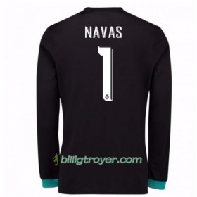 Billige Fotballdrakter Real Madrid Keeper Keylor Navas 1 Bortedraktsett 2017/18 Langermet