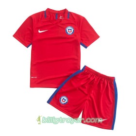Billige Fotballdrakter Chile Barn Hjemmedraktsett 2016/17 Kortermet