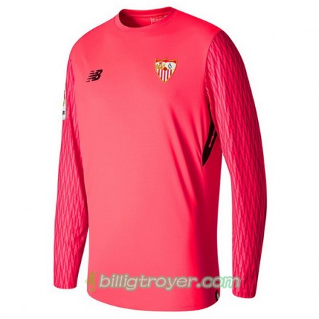 Billige Fotballdrakter Sevilla FC Keeper Hjemmedraktsett 2017/18 Langermet