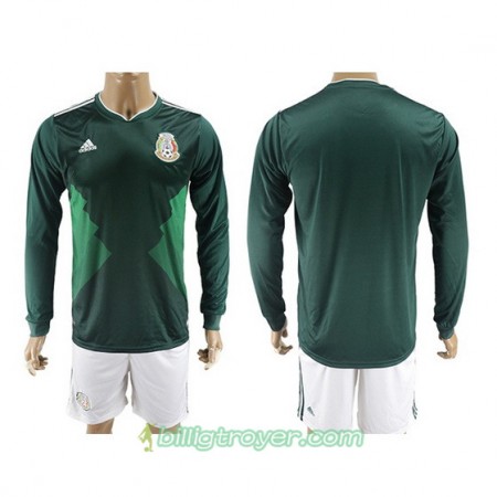 Billige Fotballdrakter Mexico Hjemmedraktsett 2017/18 Langermet