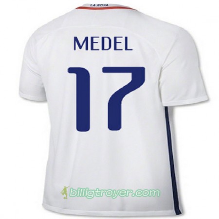 Billige Fotballdrakter Chile MEDEL Bortedraktsett 2016/17 Kortermet
