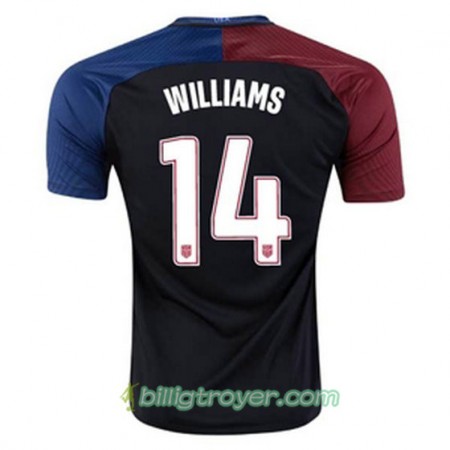 Billige Fotballdrakter USA WILLIAMS Bortedraktsett 2016/17 Kortermet