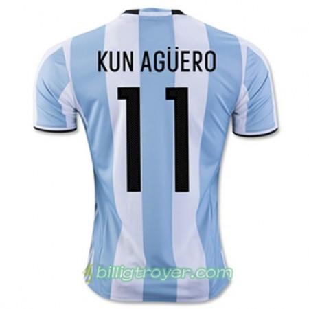 Billige Fotballdrakter Argentina KUN AGUERO Hjemmedraktsett 2016/17 Kortermet