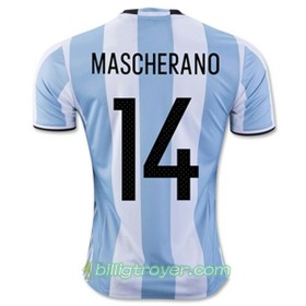 Billige Fotballdrakter Argentina MASCHERANO Hjemmedraktsett 2016/17 Kortermet