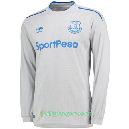 Billige Fotballdrakter Everton Bortedraktsett 2017/18 Langermet
